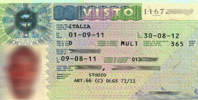 Italian Study Visa