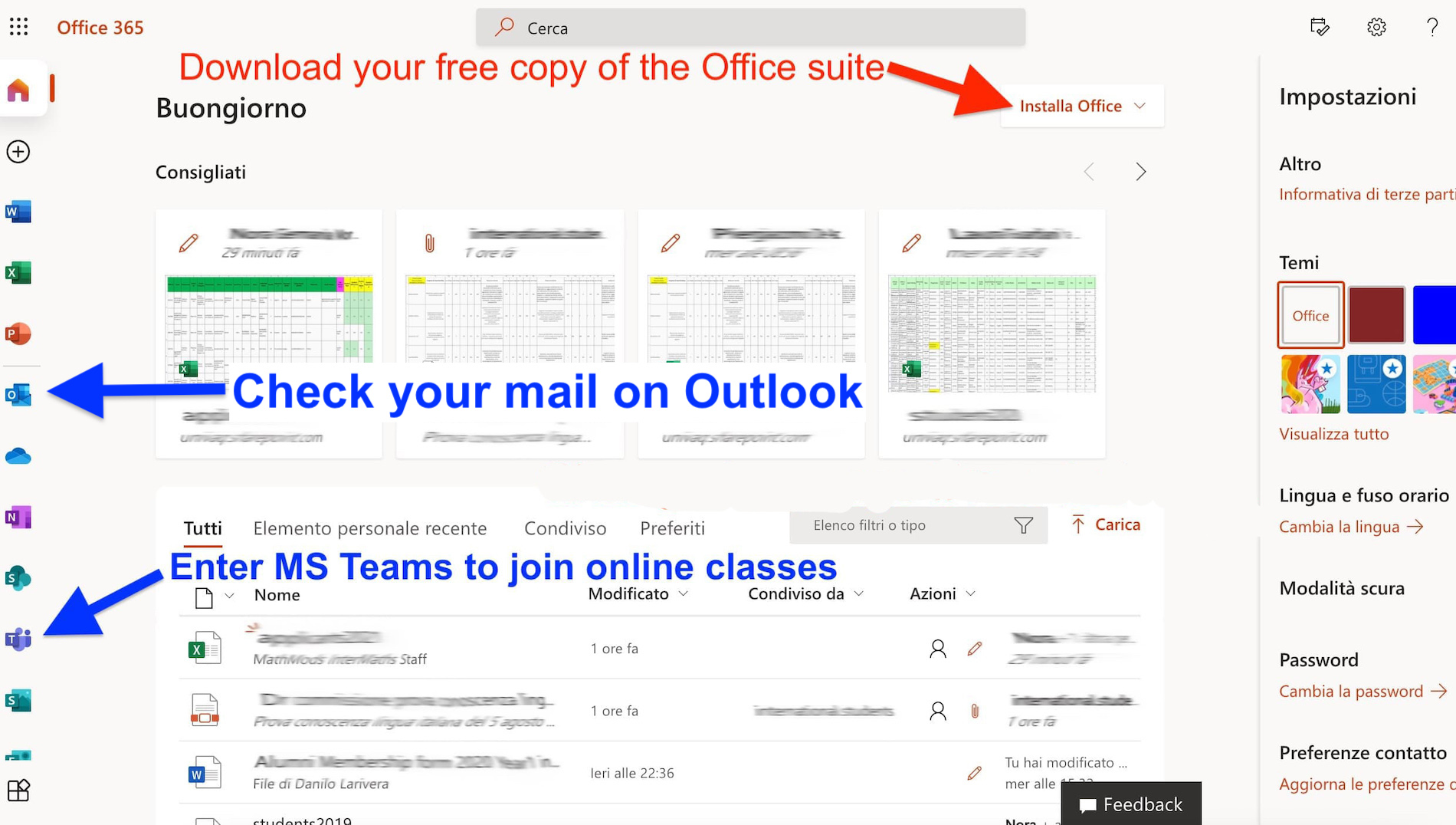 7 - Office365 Home Page