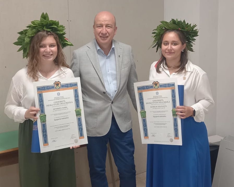 Graduation ceremony in L'Aquila July 24, 2022